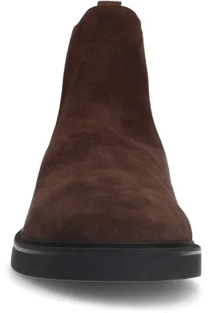 Manfield Heren - Bruine suède chelsea boots