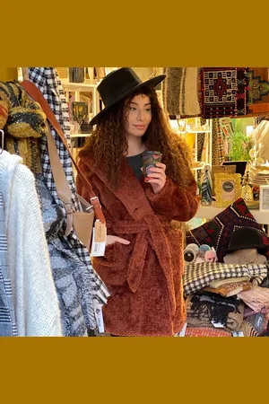 Merkloos Dames Jas - Casual Bovenkleding - Hooded Overjas - Vrouwelijke Jassen Lange - Teddy Coat - Warm Winter