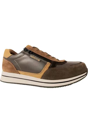 Mephisto Sneaker Gilford Khaki Groen Bruin Combi