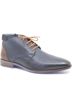 Berkelmans Sarvar Navy Print, 2320069250, Blauwe heren veterboots
