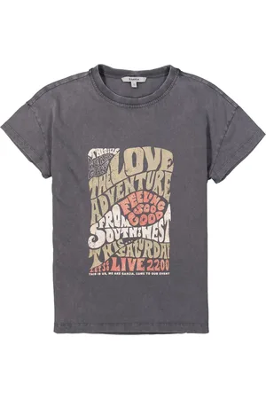 Garcia Dames Chest print T-shirt Korte mouw