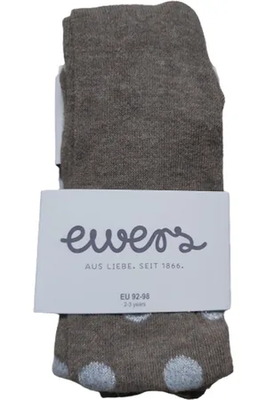 Merkloos Ewers maillot 92/98 bruin melee met zilveren glitters dots