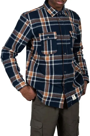 Fat Moose Adrian Checked Cotton Flannel Overhemd Heren