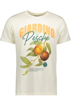 Kultivate T-shirt Ts Giardino 2401020200 226 Egret Mannen