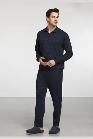 Nautica Pyjama Set Voor Heren, Lange Mouwen - S