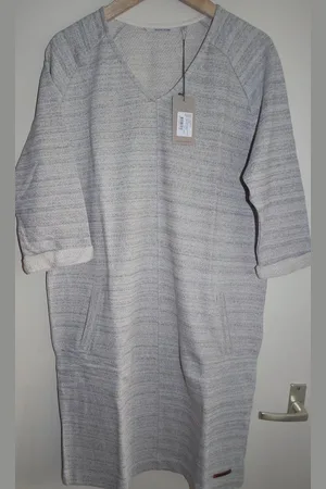 Moscow Special Melange Cotton Dress - Light Grey Melange