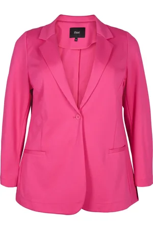Zizzi JMADDIE LS BLAZER Dames Jas - Pink