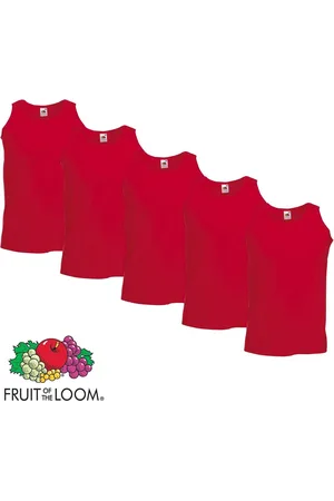 Fruit Of The Loom 5 Pack Valueweight Sportshirt-Onderhemd