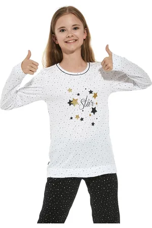 Cornette Katoenen Pyjama Meisjes Winter Matching Gezin Pyama Lange Mouw Lange Broek Star 958/156 959/156 98/104