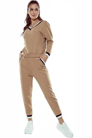 Eldar Hoogwaardig huispak van fijne viscose - viscose pyjama dames met lange mouwen en enkellange broek - Fanny - L