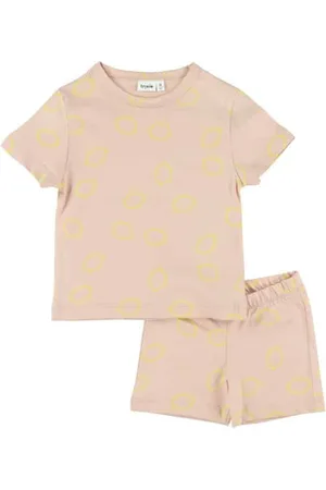 Trixie Pyjama Lemon Squash Kort Junior Katoen