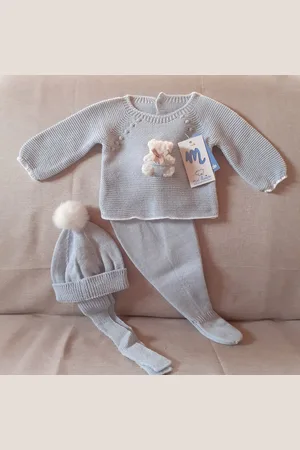Mac Gebreid Baby Pakje 3-dlg | Truitje + broekje + mutsje |9405 |Nube / |Newborn | maat 50