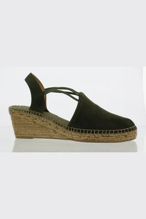 Toni Pons Tremp Dames Espadrilles op sleehak - Khaki
