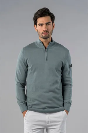 Presly & Sun Heren - Trui - 3XL - Grijsblauw - Lewis