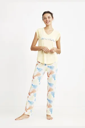 Nautica Dames Pyjama Set, Korte Mouwen - XXL