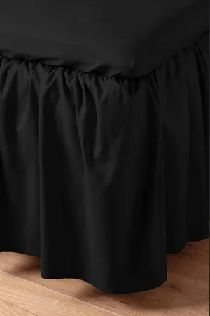 Merkloos Volant-bedhoes 45 cm Zack bio-kwaliteit met ritsluiting Corner Bed Skirt