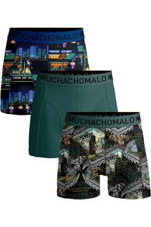 Muchachomalo 3-pack onderbroeken voor mannen-Elastisch Katoen-Boxershorts