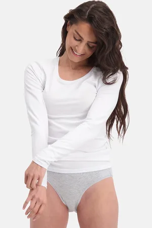Bamboo Basics Comfortabel & Zijdezacht Lara - Bamboe T-Shirts (Multipack 2 stuks) Dames - Lange Mouwen - - XXL