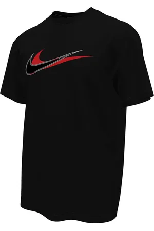 Nike Swim Stacked Swoosh - Short sleeve hydroguard Heren Zwemshirt - Black