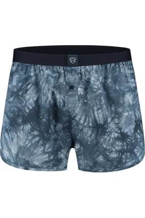 A-dam Marble - Boxershort - Katoen - Onderbroek - Ondergoed - Heren - Blauw - XL