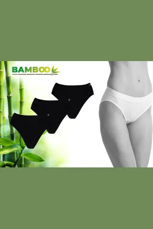 Merkloos Bamboo - Naadloos Dames Ondergoed - Bamboe - 3 Stuks - - Ondergoed Dames - Dames Slips
