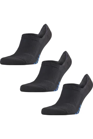 Falke Cool Kick Bundle 3-Pack anatomische pluche zool functioneel garen footies unisex zwart
