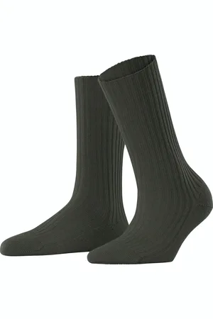 Falke Cosy Wool Boot Dames Sokken - Groen