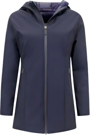 Matogla Dames Winterjas Lang - Winterjas Dames Waterdicht - Double Face - Slim Fit Damesjas - Blauwe Jas