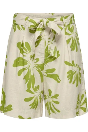 JDY Jacqueline de Yong Broek palermo Hw Wide Shorts Wvn 15320111 Tapioca/lima Been Dames