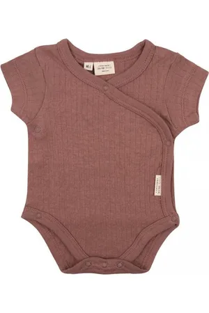 Little Indians Rib Romper Korte Mouw Burlwood 0-1 Mnd
