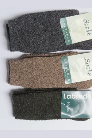 Merkloos Sokken - 3 pack - Groen , bruin , grijst - 30/33