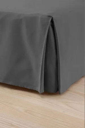 Merkloos Bio-kwaliteit bedhoes 45 cm - biologisch katoen - zacht en duurzaam Corner Bed Skirt