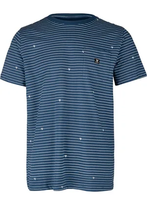 Brunotti Axle-Stripe Heren T-shirt - Jeans Blue - L