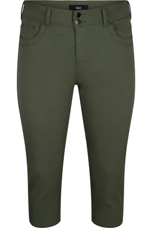 Zizzi VGRETHA, KNICKERS Dames Broek - Green