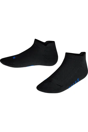 Falke Cool Kick anatomische pluche zool functioneel garen sneakersokken kinderen zwart