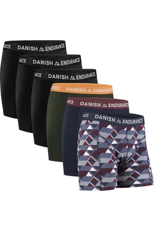 DANISH ENDURANCE Katoenen Boxershorts- Onderbroeken voor Heren- 6 pack