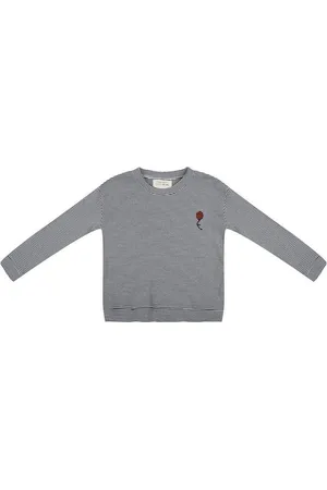 Little Indians Sweater Balloon Small Stripe Rib - Trui - Gestreept - Unisex