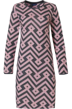 Pastunette Dames Nachthemd Graphic Mauve maat 36