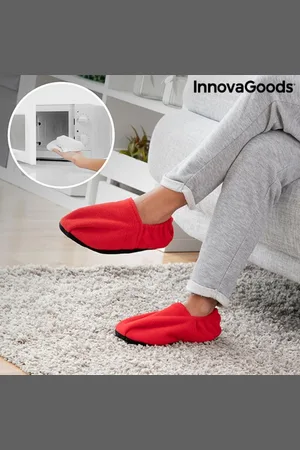 InnovaGoods VERWARDE SLIPPERS, OP TE WARMEN IN DE MAGNETRON - Magnetron sloffen dames - Magnetron sloffen heren - Magnetron sloffen - Warmies sloffen - Verwarmde sloffen - Warmte sloffen - Magnetron sokken - Warmies slippies - Warmte pantoffels - Hot f