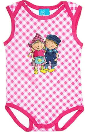 Fien & teun Romper - roze - maat 62/68