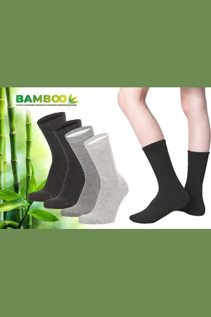 Merkloos Bamboo - Bamboe Sokken Kinderen - 4 Paar - - 23-26 - Lange Sokken - Kousen - Sokken Jongens - Sokken Meisjes - Anti Zweet - Duurzaam