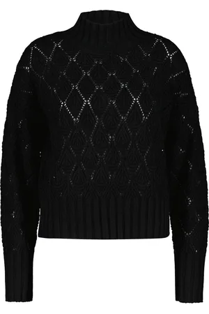 Red Button Trui Sweet Ajour And Turtle Srb4069 1 Black Dames