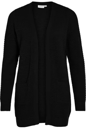 VILA Vest Vidalo L/s Knit Cardigan- Noos 14097125 Black Dames