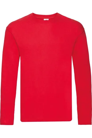 Fruit Of The Loom Heren Originele T-shirt Lange Mouwen