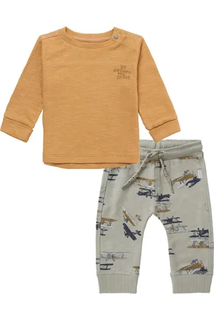 Noppies Kledingset - 2DELIG - Broek Marvin Willow Grey - Shirt Meggett Apple Cinnamon