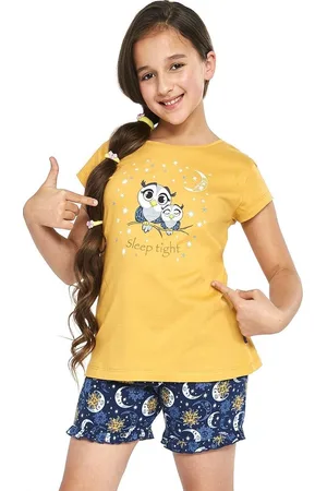 Cornette Katoenen Pyama Meisjes | Korte Mouw Korte Broek | Pyjama Meisjes | Shortama Meisjes | Owls 488/86 489/86 86/92