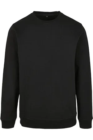 Build Your Brand Basic Crewneck Sweater met ronde hals Black - XS