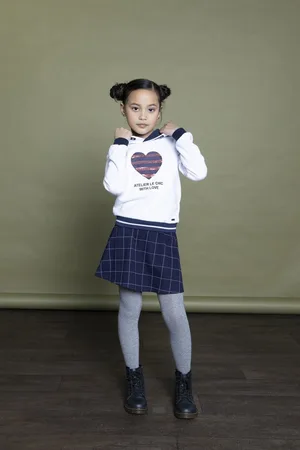 Le Chic Meisjes rok - TERRI - Marine