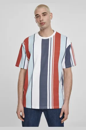 Urban classics Heavy Oversized Big AOP Stripe Heren T-shirt - S