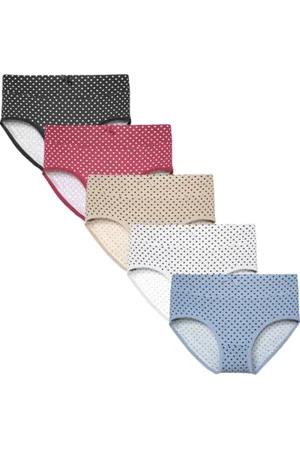 Merkloos FINE WOMAN® Katoenen Slip 5-Pack 9079 L